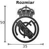 Real Madryt Logo DEKORACJA ŚCIENNA obraz na ścianę